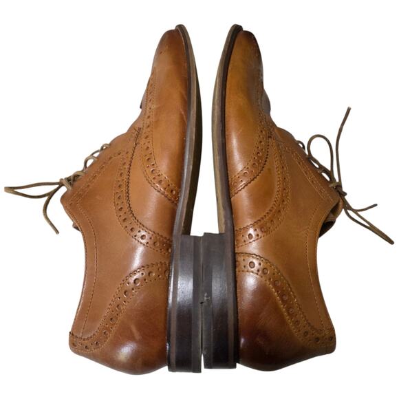 Florsheim Onyx Wingtip Derby Shoes Mens 11D Brown Leather Brogue Dress main image 6